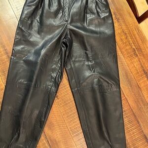 Women’s vintage leather pants